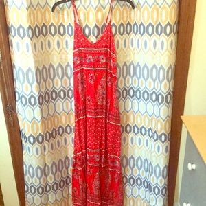 Beautiful orange maxi with design